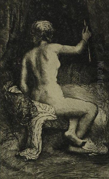 Woman With The Arrow Oil Painting by Harmenszoon van Rijn Rembrandt