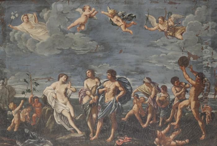 Le Nozze Di Bacco E Arianna Oil Painting by Guido Reni