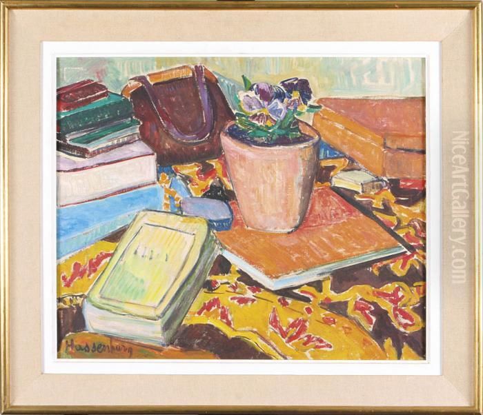 Na Stole Oil Painting by Irena Hassenberg Reno