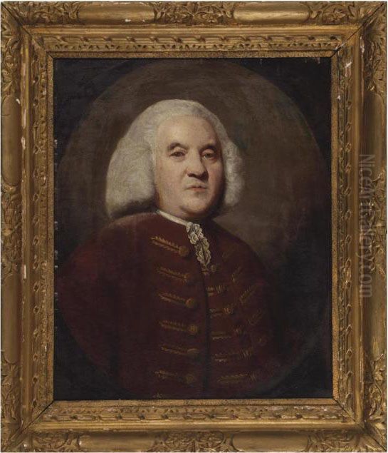 Portrait Of William Nethercote Of Nethercote Park, Yorkshire, In A Plum Coat Oil Painting by Sir Joshua Reynolds