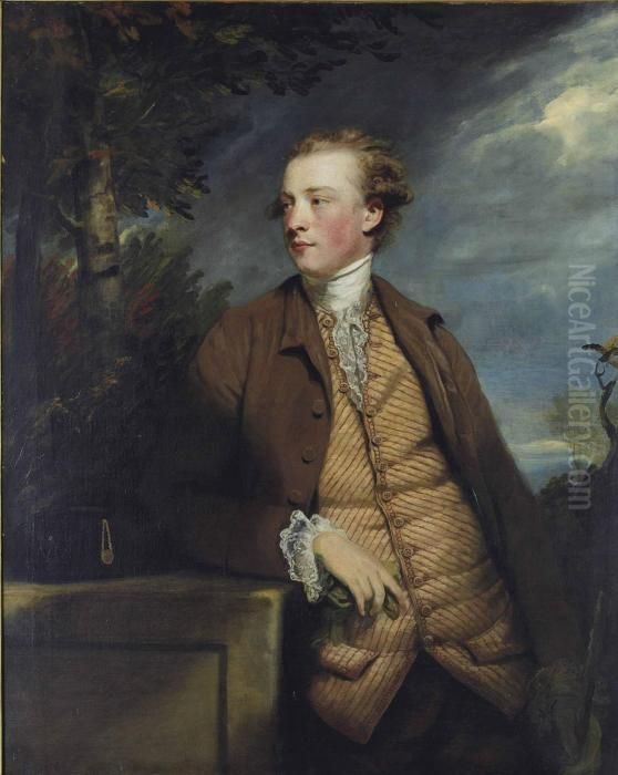And Studio Portrait Of Denis Daly Oil Painting by Sir Joshua Reynolds