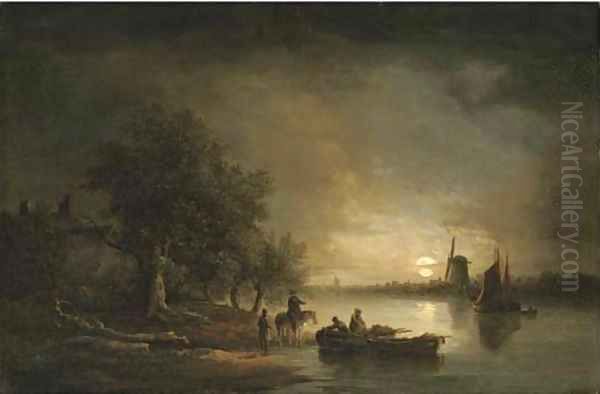 Near the Yarmouth roads Oil Painting by Edward Williams