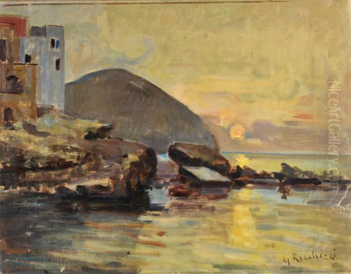 Paesaggio Oil Painting by Gaetano Ricchizzi