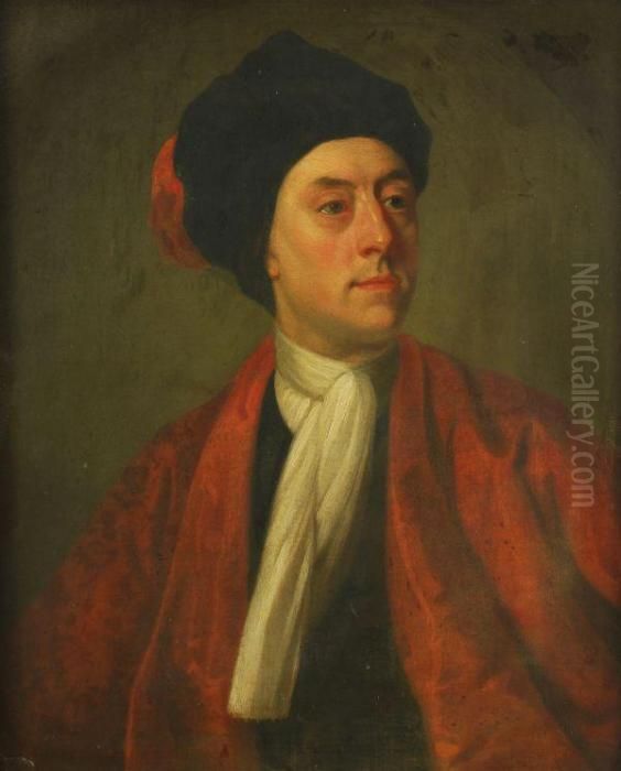 Portrait Of Matthew Prior Oil Painting by Jonathan Richardson