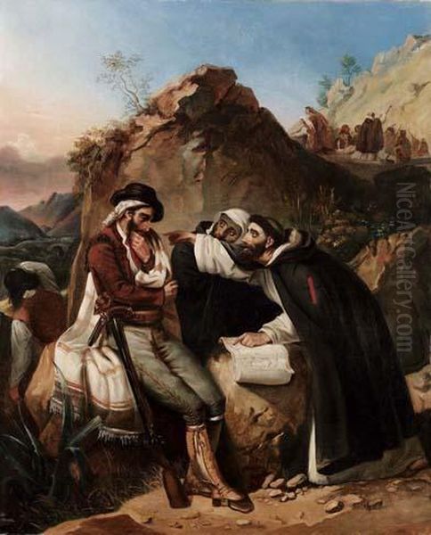 Un Episodio Della Vita Di Fra' Diavolo Oil Painting by Louis-Leopold Robert