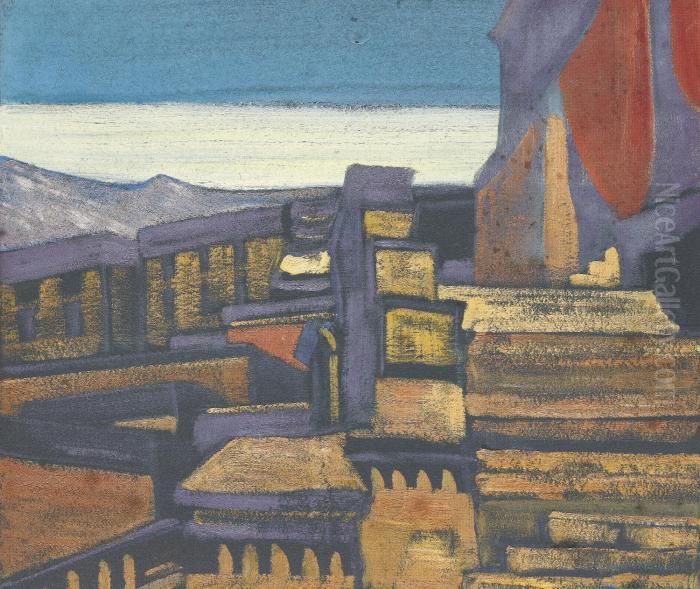 Entrance Oil Painting by Nicolaj Konstantinov Roerich