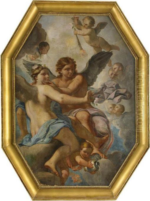 Himmelsfard Oil Painting by Alessandro Rosi