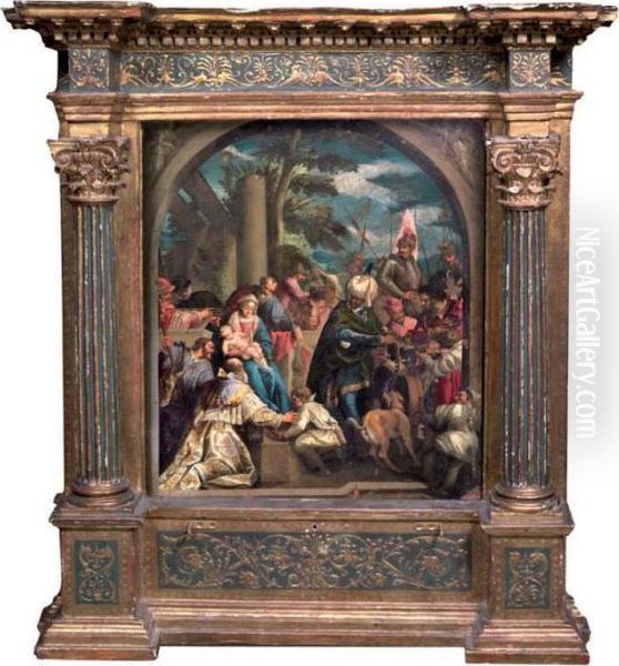 L'adoration Des Mages Oil Painting by Hans Rottenhammer