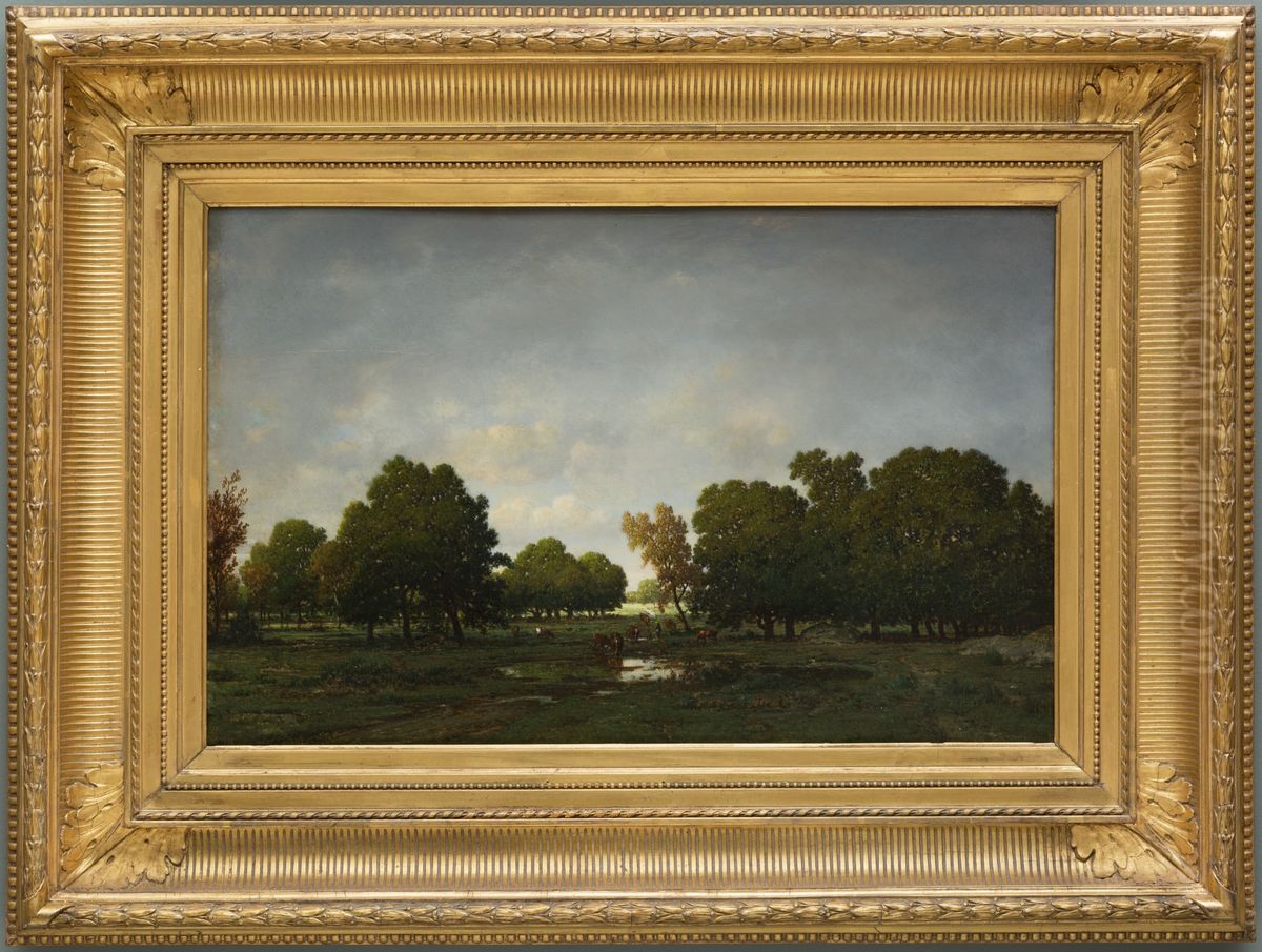 The Forest Of Fontainebleau Oil Painting by Theodore Rousseau