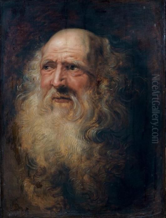 Tete D'homme Barbu Oil Painting by (studio of) Rubens, Peter Paul