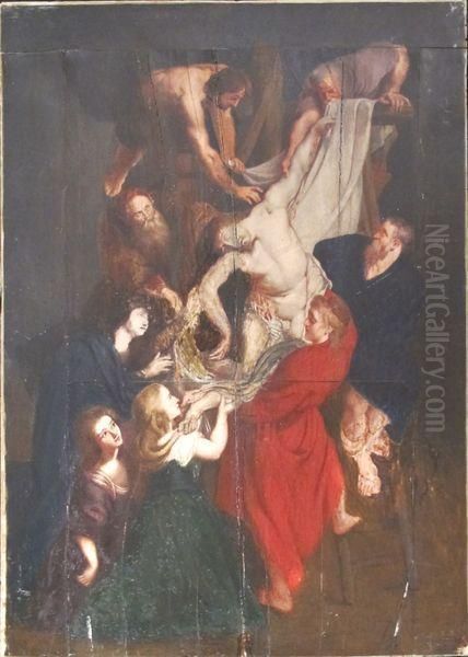 La Deposition De Croix Oil Painting by (studio of) Rubens, Peter Paul