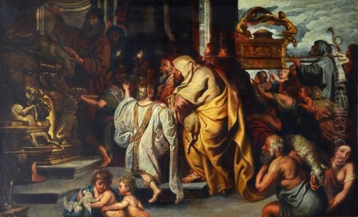 Le Sacrifice De L'ancien Testament Oil Painting by (studio of) Rubens, Peter Paul