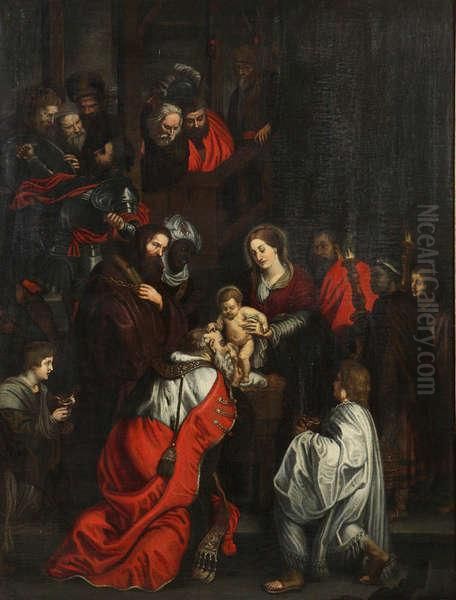 Aanbidding Der Wijzen Oil Painting by (studio of) Rubens, Peter Paul