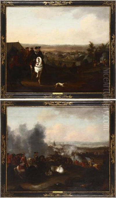 Cenas De Batalhas Oil Painting by Georg Philipp Rugendas I