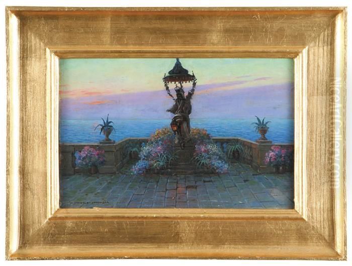 Madonna Del Mare Oil Painting by Bronislawa Rychter-Janowska