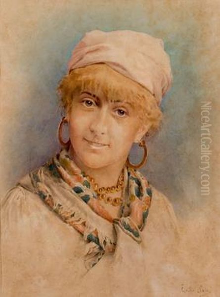 Zingara Oil Painting by Emilio Sala y Frances