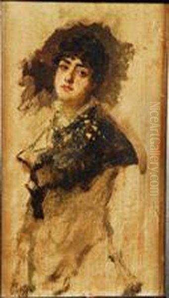 Retrato Femenino Oil Painting by Emilio Sala y Frances