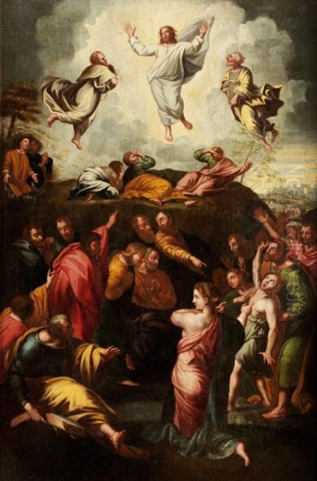 Die Verklarung Christi Oil Painting by Raphael
