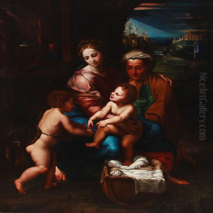 Madonna Della Perla Oil Painting by Raphael