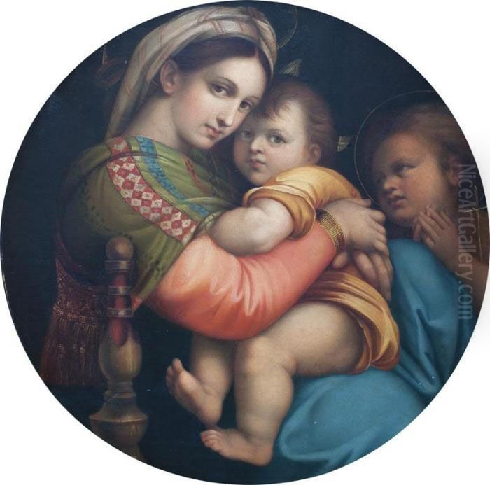 La Virgen De La Silla Oil Painting by Raphael