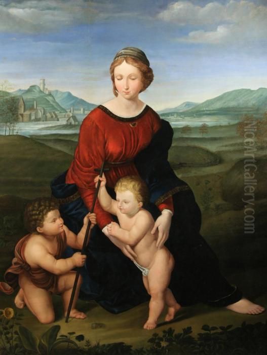 Madonna Del Prato Oil Painting by Raphael