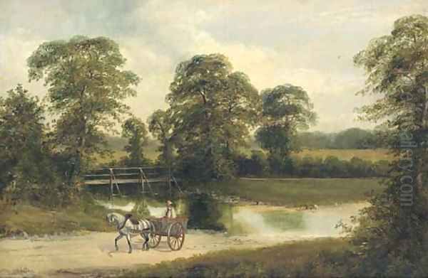 The Ford Oil Painting by William Arthur Waite