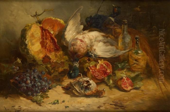 Composition Aux Grenades Oil Painting by Henry Schouten