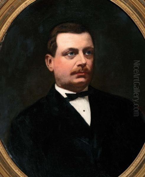 Portret Van Baron Taats Van Amerongen Oil Painting by Therese Schwartze