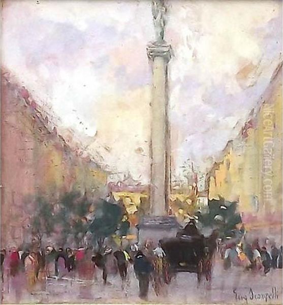 La Bastiglia Oil Painting by Eugenio Scorzelli