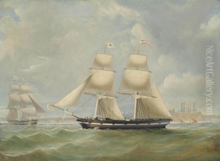 The Trading Schooner Oil Painting by John Scott