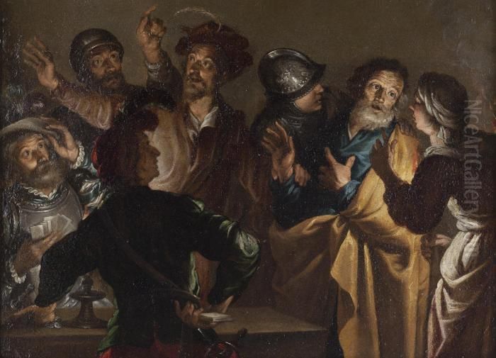 Il Diniego Di Pietro Oil Painting by Gerard Seghers