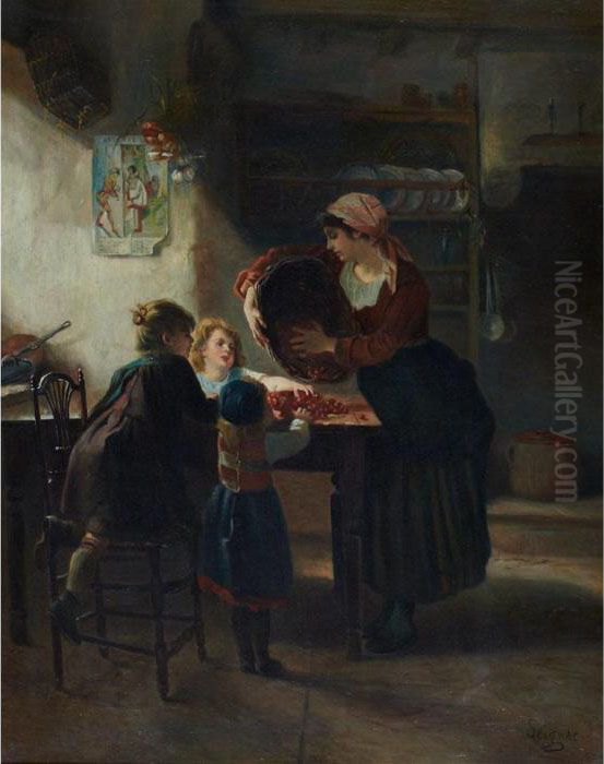 Cherries Ripe Oil Painting by Paul Seignac