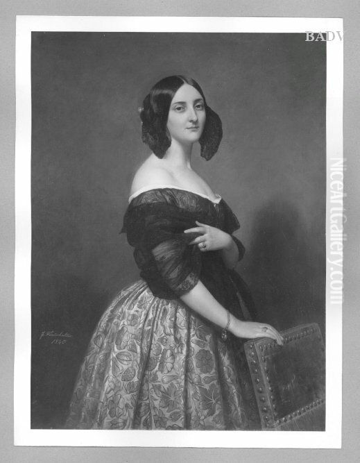 Portrait of a Lady Oil Painting by Franz Xavier Winterhalter