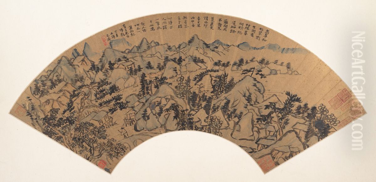 Landscape Oil Painting by Shitao Daoji