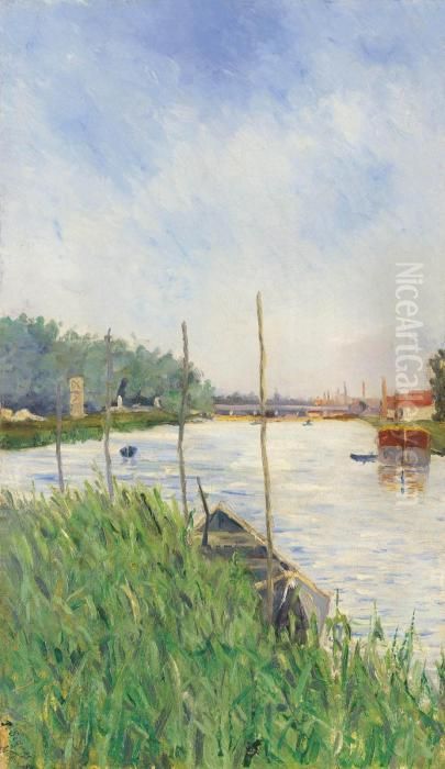 Asnieres Oil Painting by Paul Signac