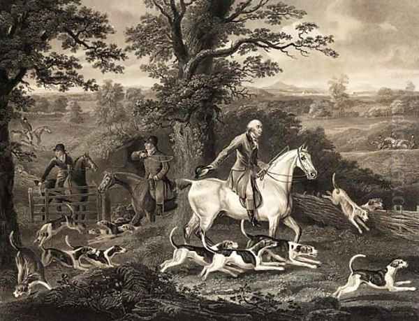 John Corbet and his fox hounds, by Richard Woodman Oil Painting by Thomas Weaver