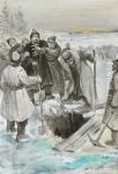 The Final Punishment Oil Painting by Sergei Solomko