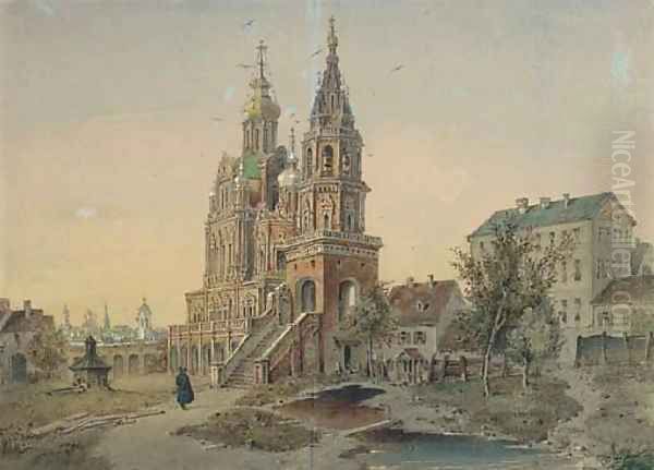 St Petersburg Oil Painting by Joseph Andreas Weiss