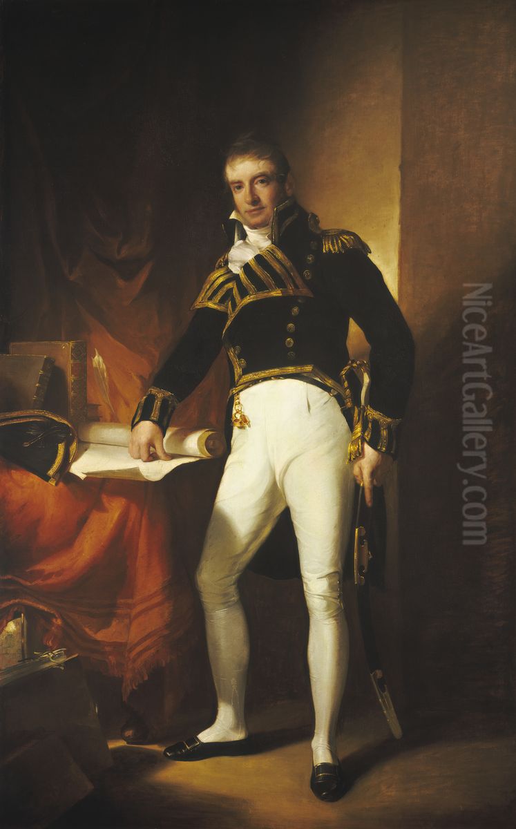 Captain Charles Stewart Oil Painting by Thomas Sully