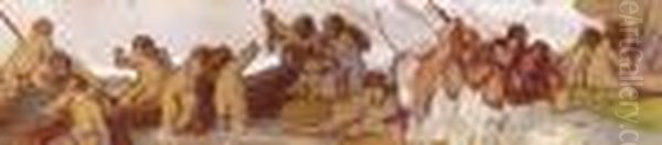 Frieze Design Oil Painting by Bertalan Szekely