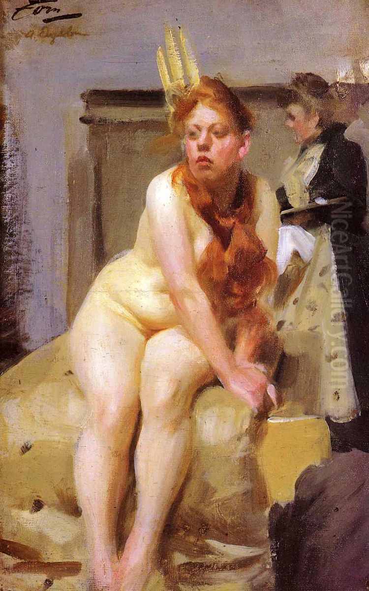 I Ateljen Oil Painting by Anders Zorn