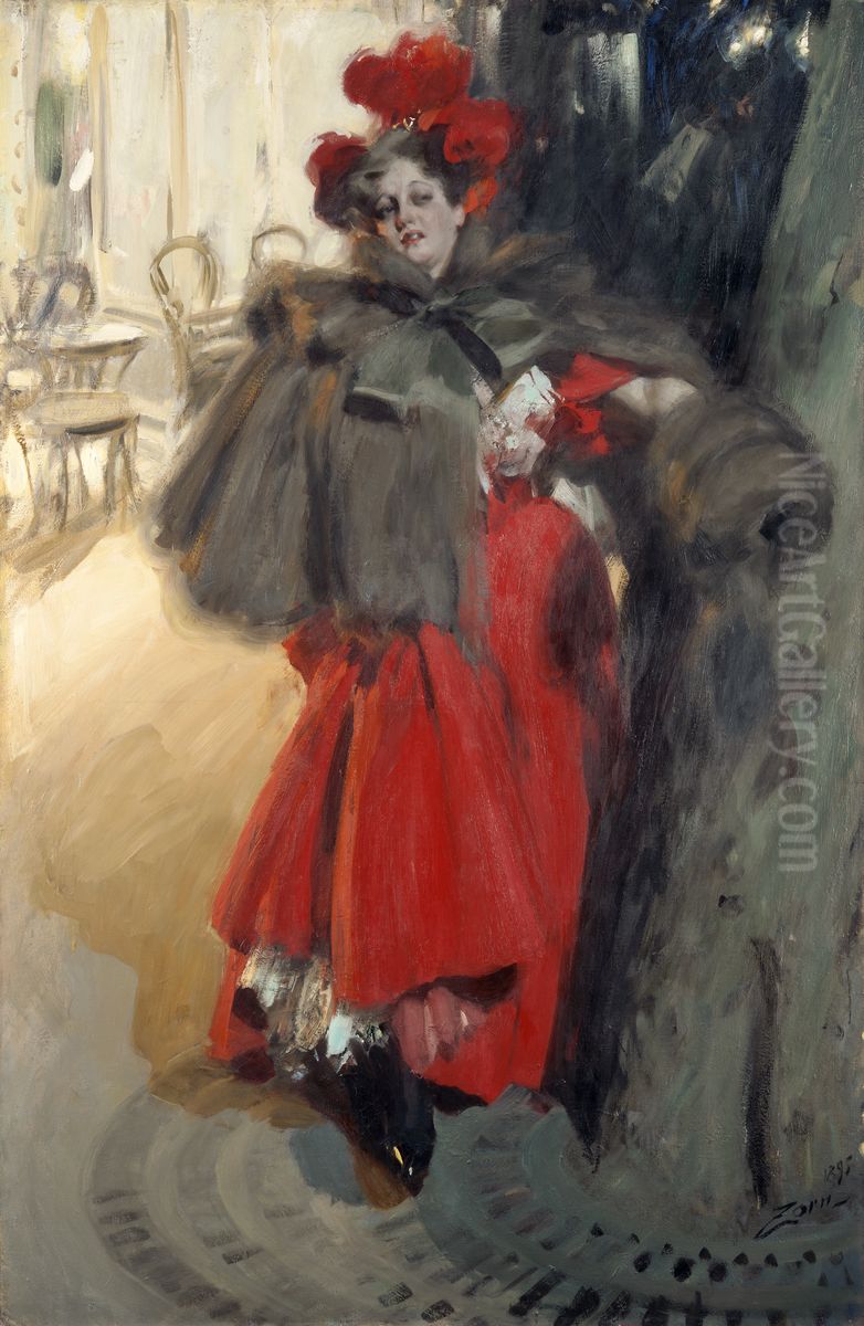 Natteffekt Oil Painting by Anders Zorn