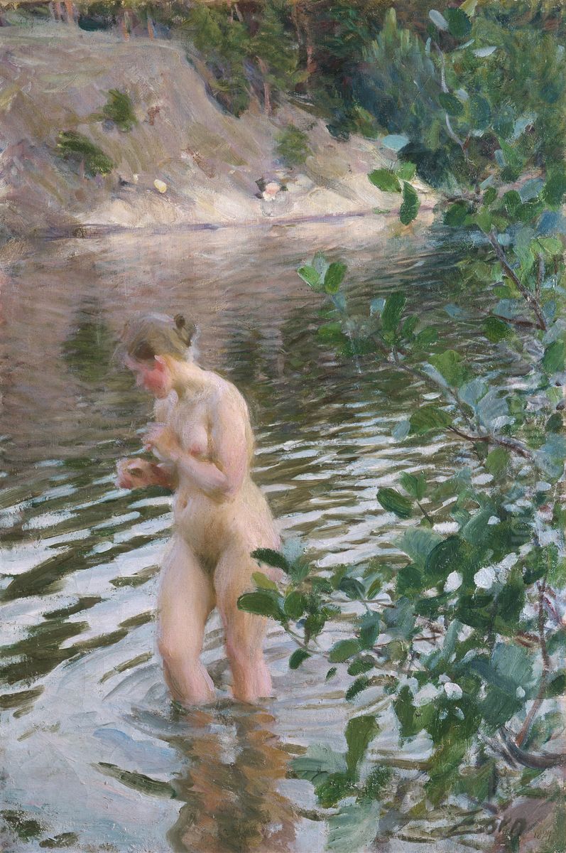 Frileuse Oil Painting by Anders Zorn