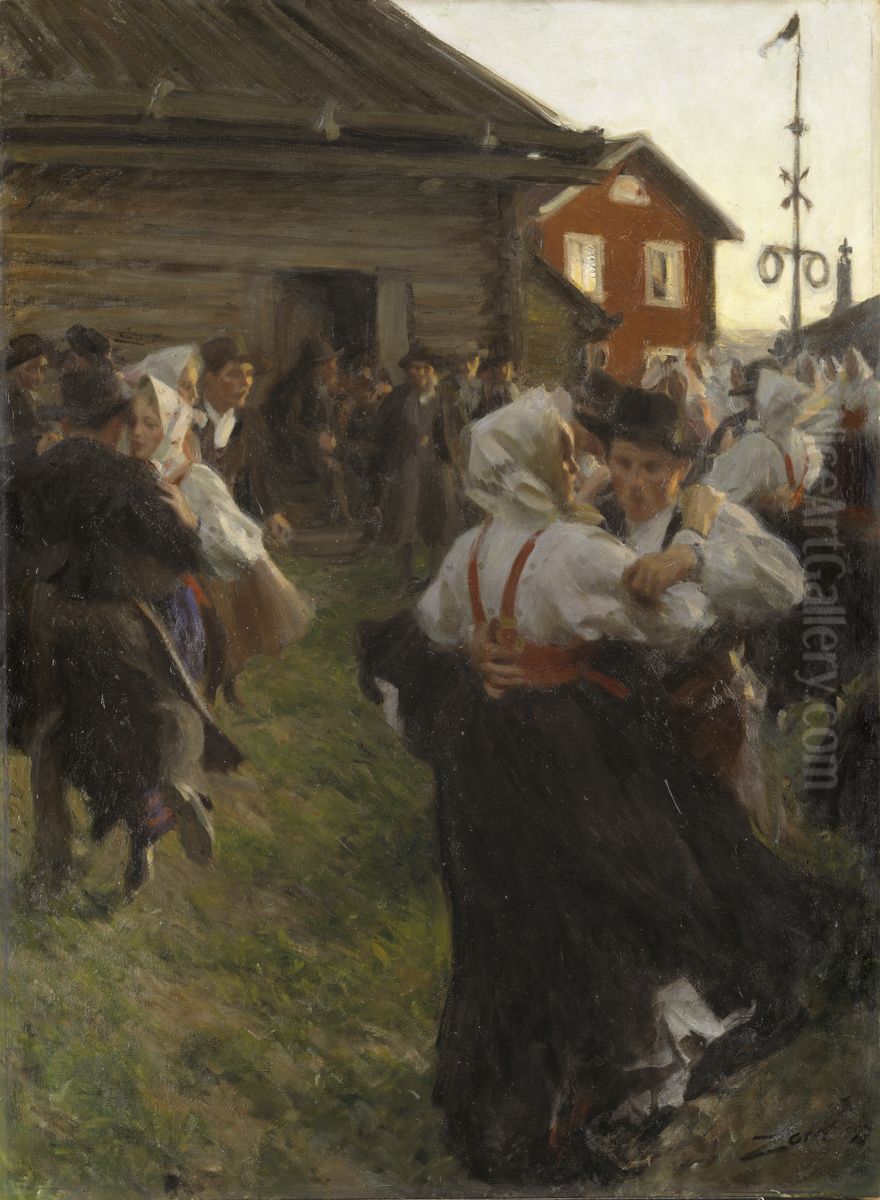 Midsummer Dance Oil Painting by Anders Zorn