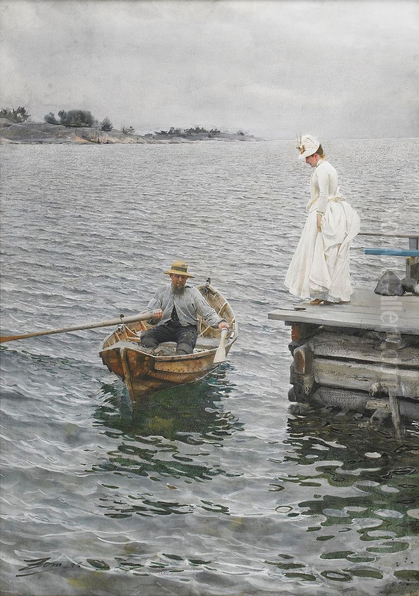 Summer Fun Oil Painting by Anders Zorn