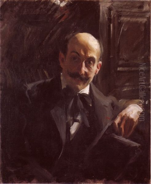 Portrait of Max Liebermann Oil Painting by Anders Zorn