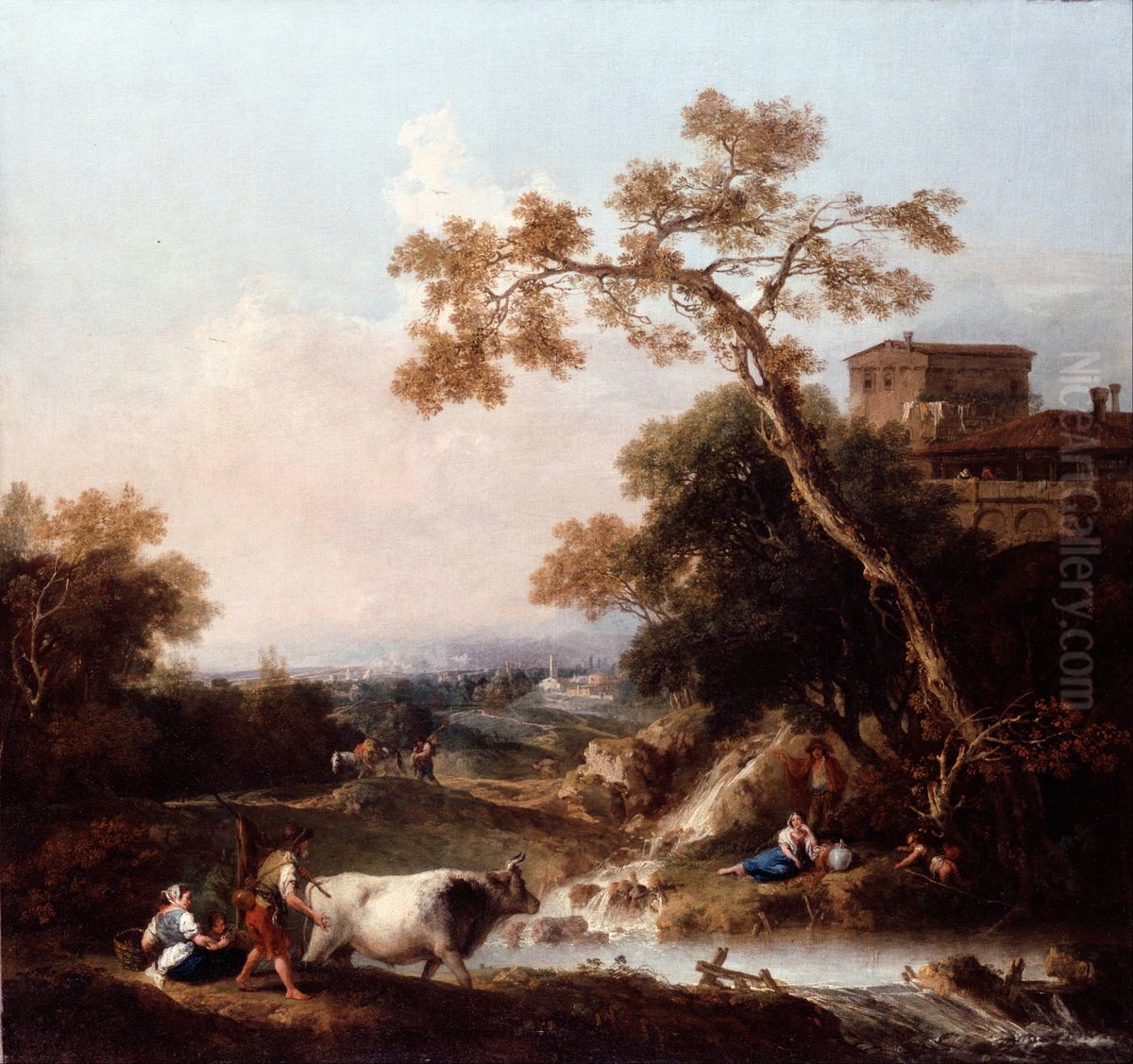 Landscape Oil Painting by Francesco Zuccarelli