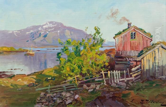Fra Helgeland Oil Painting by Even Ulving