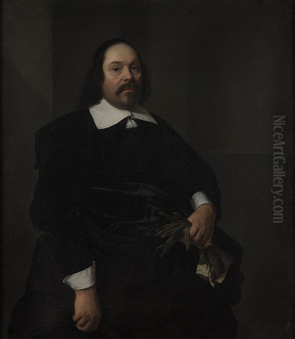 Portrait Of A Man Oil Painting by Bartholomeus Van Der Helst