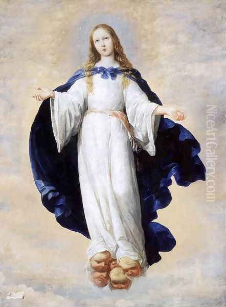 The Immaculate Conception 1661 Oil Painting by Francisco De Zurbaran